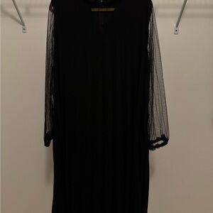 Ricki Cherr Women’s Maternity Midi Dress with Bishop Sheer Sleeves Size XL (16)